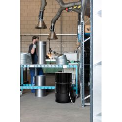 The BinBin afvalbak met inwerpopening 120 ltr - zwart