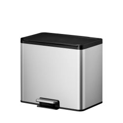 EKO Essential Recycler pedaalemmer 20+9 ltr - mat RVS