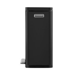 EKO X-Cube recycling pedaalemmer 20+20 ltr - zwart/mat RVS