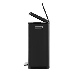 EKO X-Cube pedaalemmer 45 ltr - zwart/mat RVS