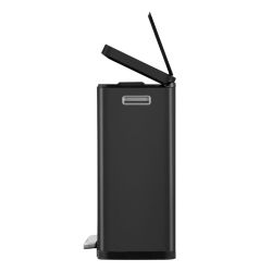 EKO X-Cube pedaalemmer 30 ltr - zwart/mat RVS