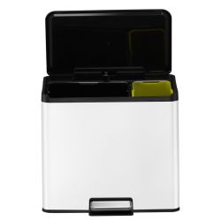 EKO Essential Recycler pedaalemmer 20+9 ltr - wit