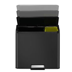 EKO Essential Recycler pedaalemmer 20+9 ltr - zwart