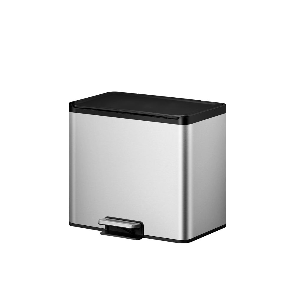 EKO Essential Recycler pedaalemmer 15+15 ltr - mat RVS