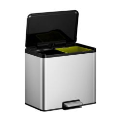 EKO Essential Recycler pedaalemmer 15+15 ltr - mat RVS