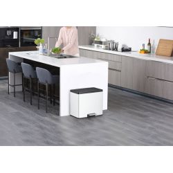 EKO Essential Recycler pedaalemmer 15+15 ltr - wit