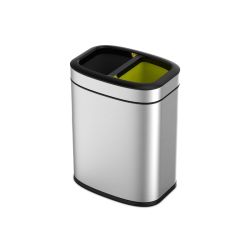 EKO afvalbak OLI-Cube Open Top Bin 10+10 ltr - mat RVS