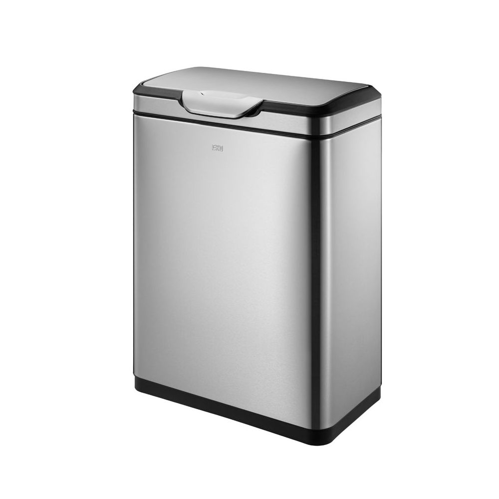 EKO afvalbak Touch Pro Bin 20+20 ltr - mat RVS