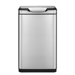 EKO afvalbak Touch Pro Bin 20+20 ltr - mat RVS