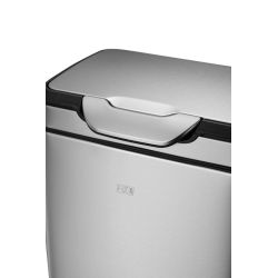 EKO afvalbak Touch Pro Bin 20+20 ltr - mat RVS