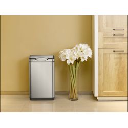 EKO afvalbak Touch Pro Bin 20+20 ltr - mat RVS