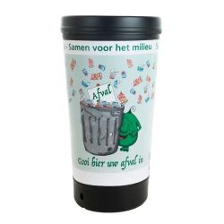 TRASHman grootvolume afvalbak 210ltr - zwart