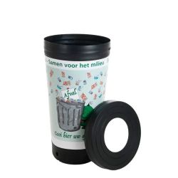 TRASHman grootvolume afvalbak 210ltr - zwart