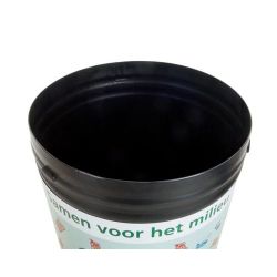 TRASHman grootvolume afvalbak 210ltr - zwart