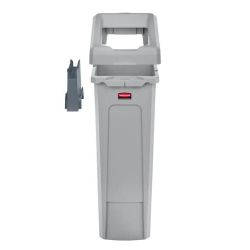 Rubbermaid Slim Jim recyclingstation starterset met luchtsleuven 87 ltr - grijs