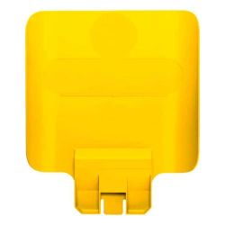 Rubbermaid paneel voor Slim Jim recyclingstation - geel