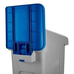 Rubbermaid paneel voor Slim Jim recyclingstation - blauw