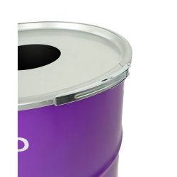 The BinBin afvalbak flessen en blikjes statiegeld 200 ltr - paars