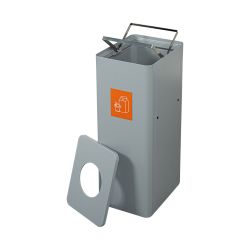 Ergofy afvalbak afvalscheiding prullenbak 60ltr koppelbaar - grijs