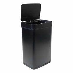 4goodz Prullenbak met sensor 60 liter - mat zwart