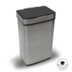 4goodz Prullenbak met sensor 60 liter - RVS