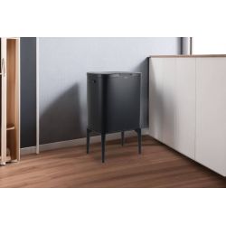 4goodz Luzzo New York touch prullenbak afvalscheiding 2 vakken - afvalscheidingsprullenbak 18 ltr - zwart