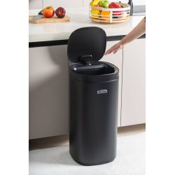 4goodz Luzzo Square sensor prullenbak met ozon filter 30 liter - mat zwart