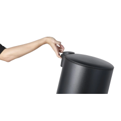 Practo Home pedaalemmer 20l -mat zwart