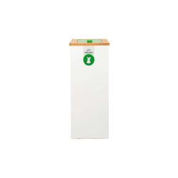 Lune afvalinzamelingsunit Paxa Large 65 ltr GFT/Organic - Wit/bamboe/groen