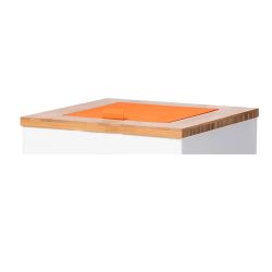 Klepdeksel voor Lune Paxa Large afvalzamelingsunit - oranje