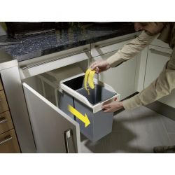Hailo Multi-box duo L inbouw afvalscheidingssysteem 2x14 ltr - wit