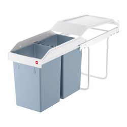 Hailo Multi-box duo L inbouw afvalscheidingssysteem 2x14 ltr - wit